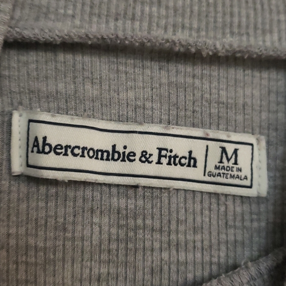 (NWOT) A&F gray mock neck bell sleeves - Picture 4 of 4
